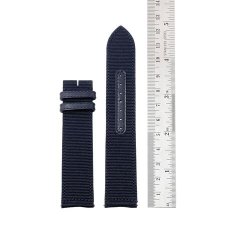 Pre-owned Jaeger LeCoultre  Blue Canvas Strap Long