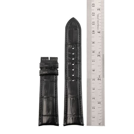 Pre-owned Jaeger LeCoultre  Black Alligator Strap
