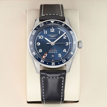 Pre-owned Longines Spirit Zulu Time 42mm L3.812.4.93.2