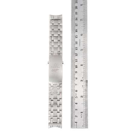 Pre-owned Omega  007 Branded Steel Bracelet