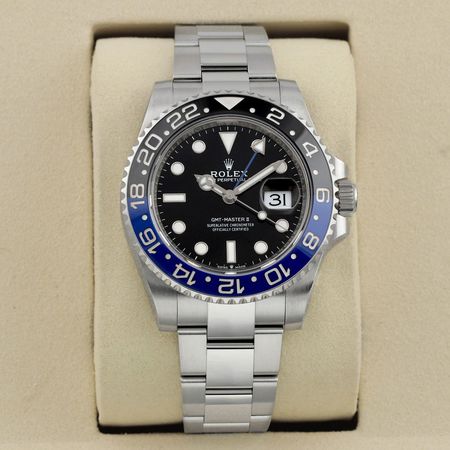 Pre-owned Rolex GMT Master II Batman 40mm 126710BLNR Oyster