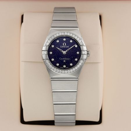 Pre-owned Omega Constellation Quartz Aventurine 25mm 131.15.25.60.53.001
