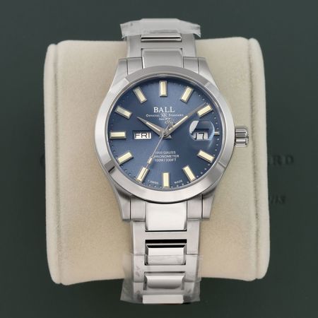 Pre-owned Ball Watch Engineer III Marvelight Chronometer Day-Date 40mm NM9036C-S1C-BE