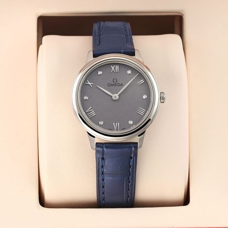 Pre-owned Omega De Ville Prestige Quartz 27.5mm 434.13.28.60.53.001