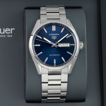 Pre-owned Tag Heuer Carrera Caliber 5 Day Date 41mm WBN2012.BA0640