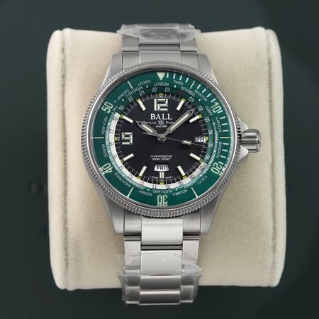 Pre-owned Ball Watch Engineer Master II Diver Worldtime 42mm DG2232A-SC-GRBK