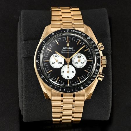 Pre-owned Omega Speedmaster Professional Moonwatch Moonshine Gold 42mm Reverse Panda 310.60.42.50.01.002