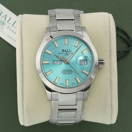 Pre-owned Ball Watch Engineer III Marvelight Chronometer Day-Date 40mm NM9036C-S1C-IBE