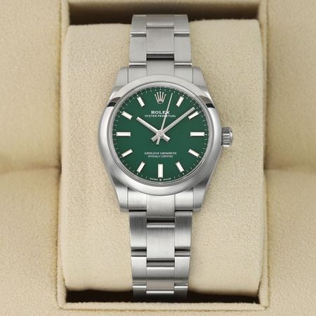 Pre-owned Rolex Oyster Perpetual 31mm 277200 Green