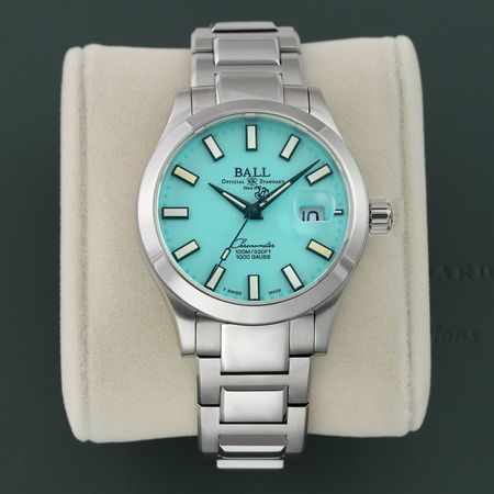 Pre-owned Ball Watch RAINBOW Engineer III Marvelight Chronometer 40mm NM9026C-S44C-TQR