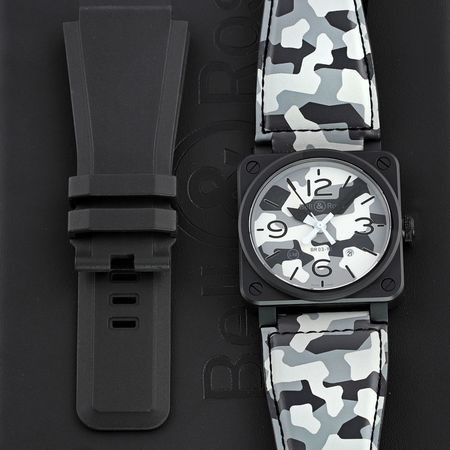 Pre-owned Bell & Ross BR03-92 Automatic Camo Limited 42mm BR0392-CG-CE/SCA