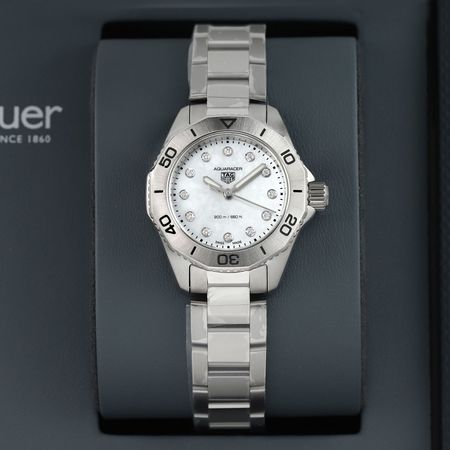 Pre-owned Tag Heuer Aquaracer Quartz 30mm WBP1416.BA0622