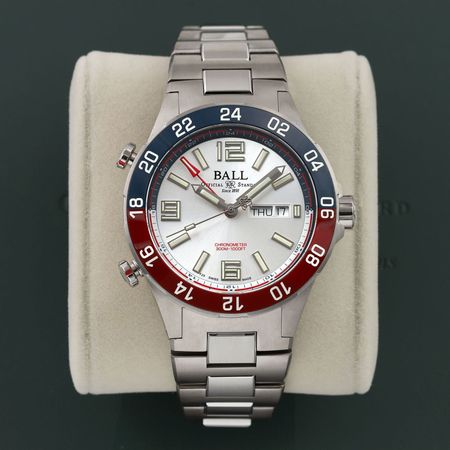 Pre-owned Ball Watch Roadmaster Marine GMT 42mm DG3222A-S1CJ-SL
