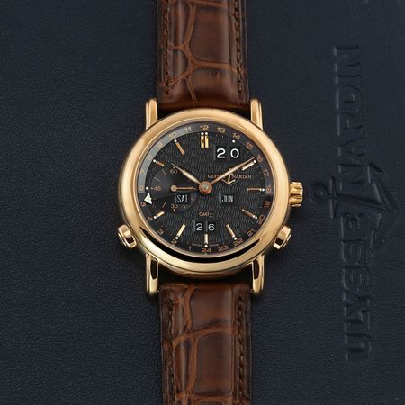 Pre-owned Ulysse Nardin GMT +/- Perpetual 38.5mm 326-22/92