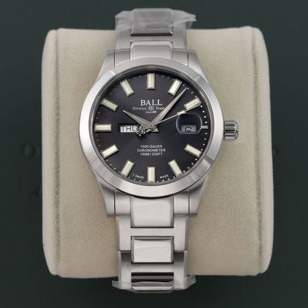 Pre-owned Ball Watch Engineer III Marvelight Chronometer Day-Date 40mm NM9036C-S1C-BK