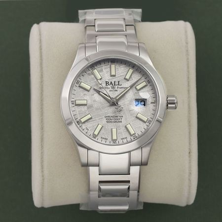Pre-owned Ball Watch Engineer III Marvelight Meteorite Chronometer 40mm NM9026C-S46C-MSL