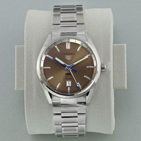 Pre-owned Tag Heuer GMT Fine Watch Club Carrera Twin Time 41mm LIMITED 24 PIECES WBN201B.BA0640