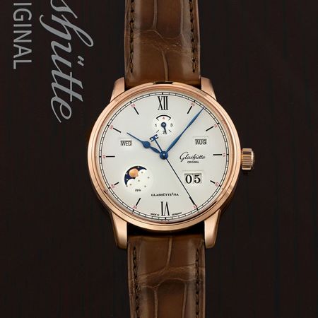 Pre-owned Glashutte Original Senator Excellence Perpetual Calendar 42mm 1-36-02-02-05-01