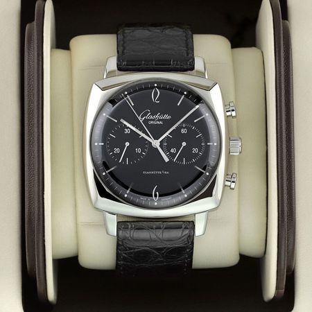 Pre-owned Glashutte Original Sixties Square Chronograph 41.35mm 1-39-34-02-32-04