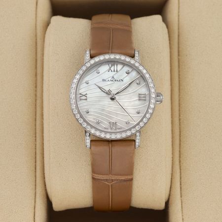 Pre-owned Blancpain Villeret Ultra Slim Automatic 29.2mm 6104-4654-55A