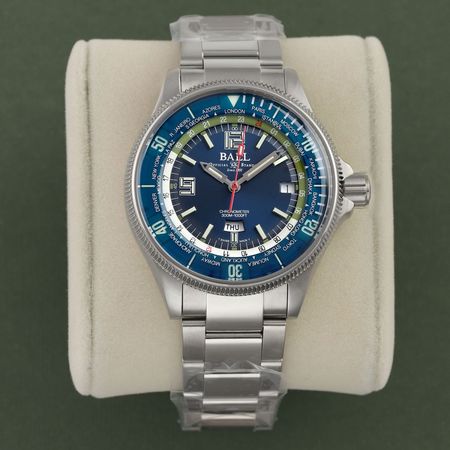Pre-owned Ball Watch Engineer Master II Diver Worldtime 42mm DG2232A-SC-BE
