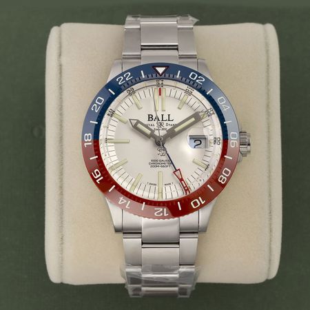 Pre-owned Ball Watch Engineer III Outlier GMT 40mm DG9002B-S2C-WH