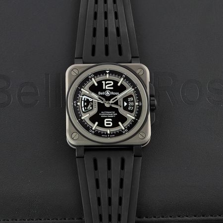 Pre-owned Bell & Ross BR-X3 Automatic 41mm BRX3R-BL-TI/SRB