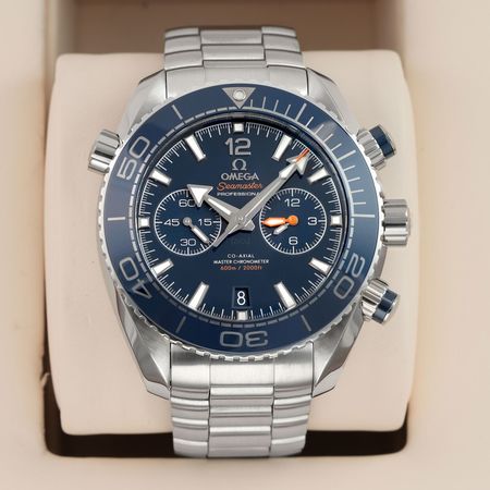 Pre-owned Omega Planet Ocean 600m Chronograph 45.5mm FACTORY SERVICED 215.30.46.51.03.001