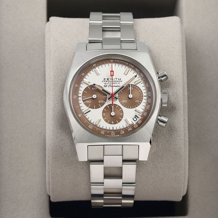 Pre-owned Zenith Chronomaster Revival A384 TROPICAL El Primero 37mm 03.A384.400/69.M384