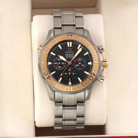 Pre-owned Omega Seamaster 300m Diver Chronograph 41.5mm TI/RG 2294.52
