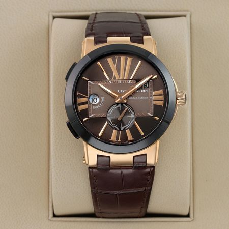 Pre-owned Ulysse Nardin Executive Dual Time Limited 43mm 246-00/45-PCA