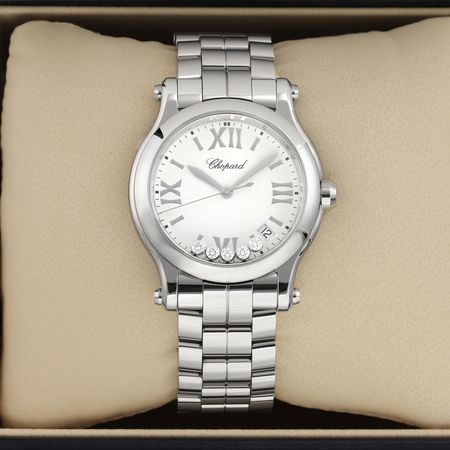 Pre-owned Chopard Happy Sport Quartz 36mm 278582-3002